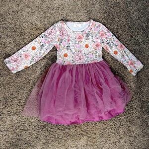 Floral long sleeve dress.